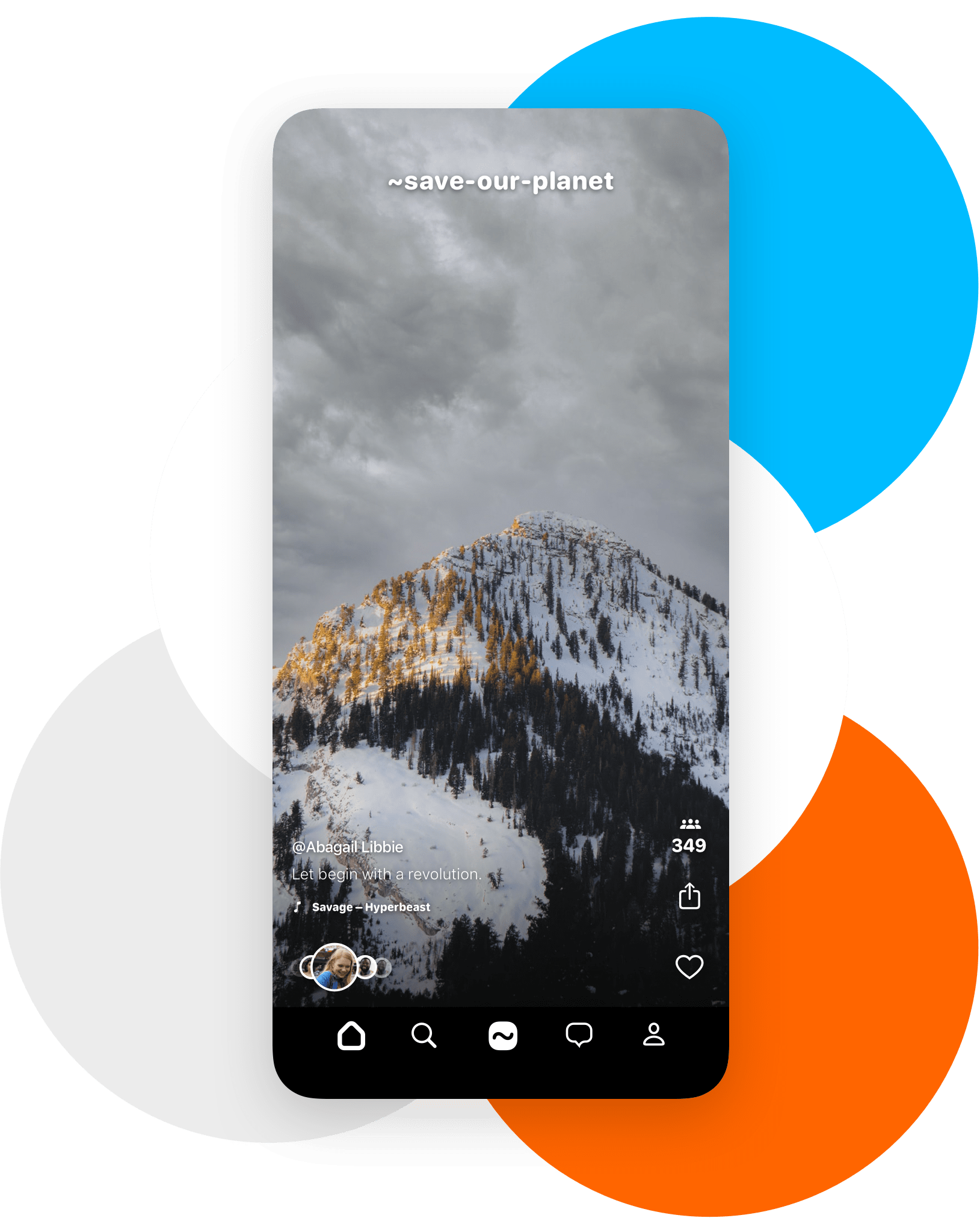 Opinyour mobil app screen